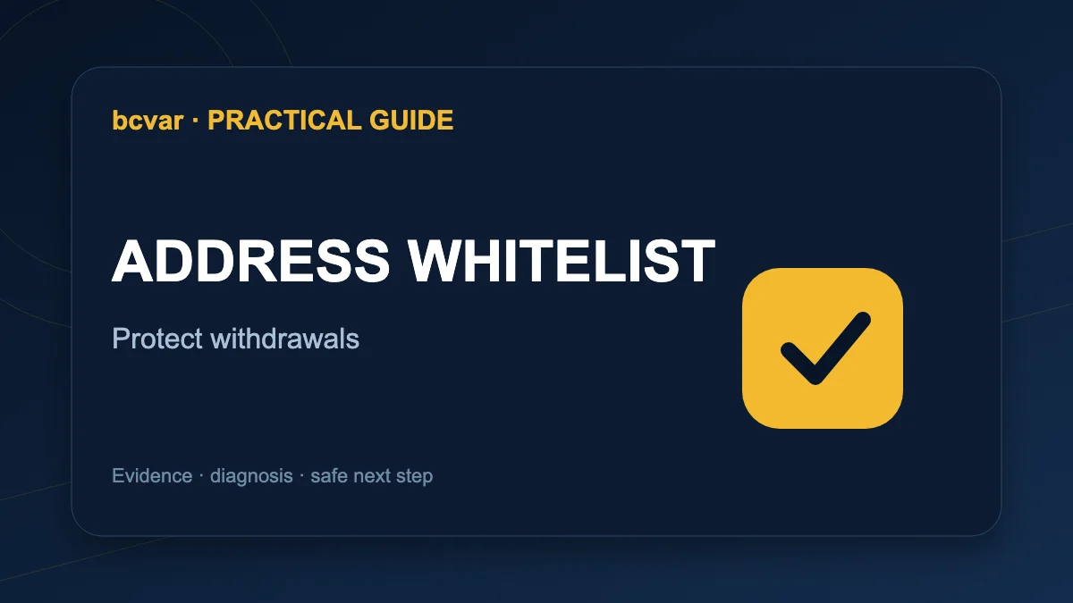 Cara Mengaktifkan Whitelist Alamat Penarikan Binance